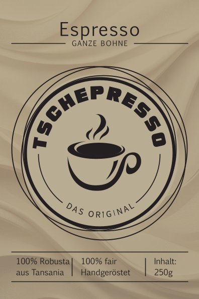 Tschepresso Robusta 250g ganze Kaffeebohnen (Espresso)